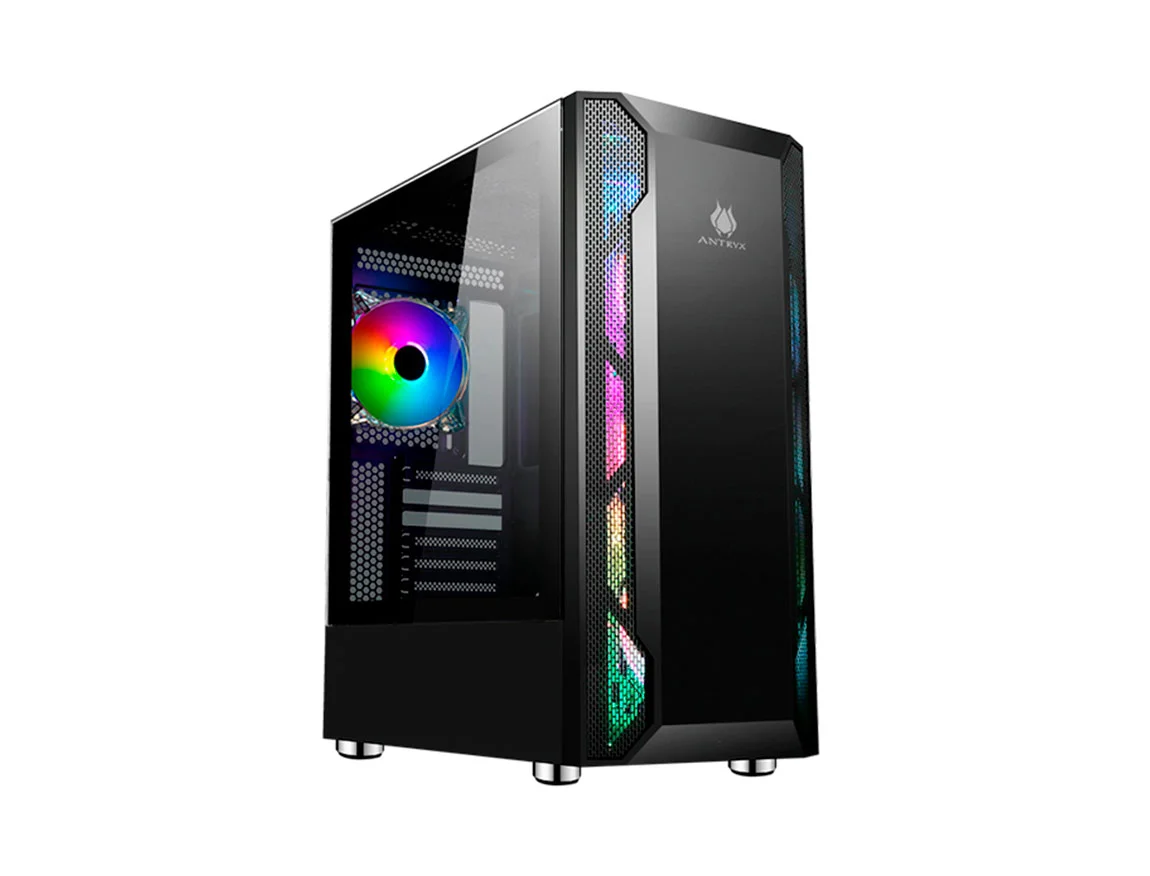 CASE ANTRYX RX-430 BLACK ( AC-RX430K-600CP ) B600W | NEGRO | 1 PANEL VIDRIO | LE